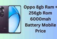 Oppo 8gb Ram + 256gb Rom 6000mah Battery Mobile Price