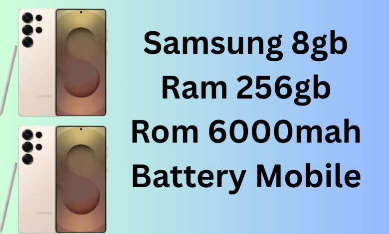 Samsung 8gb Ram 256gb Rom 6000mah Battery Mobile