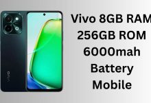 Vivo 8GB RAM 256GB ROM 6000mah Battery Mobile