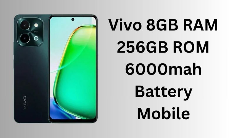 Vivo 8GB RAM 256GB ROM 6000mah Battery Mobile